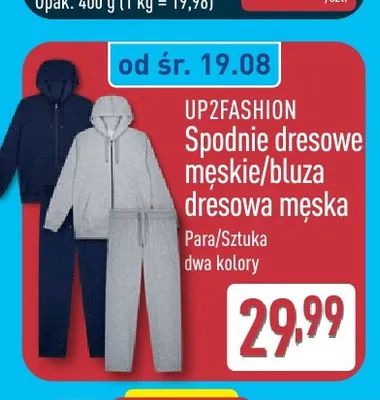 Bluza dresowa męska Up2fashion promocja w Aldi