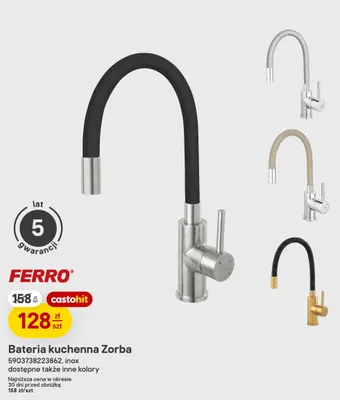 Bateria kuchenna Zorba Ferro promocja w Castorama