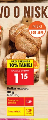 Bułka razowa promocja w Biedronka
