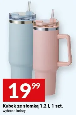 Kubek ze słomką 1,2 l promocja w Twój Market