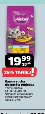 Karma sucha dla kotów Whiskas promocja w Netto