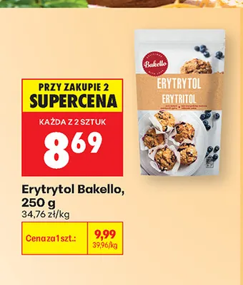 Erytrytol Bakello promocja w Biedronka