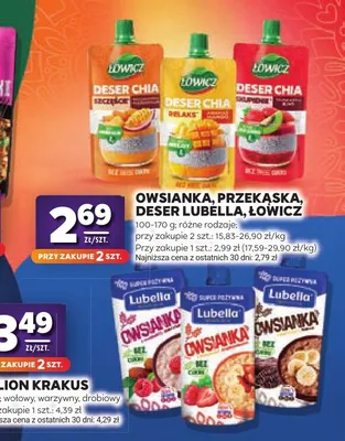 Owsianka Truskawkowa Lubella promocja w Stokrotka