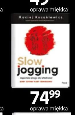 Książka Slow jogging oprawa miękka Pascal promocja w Empik