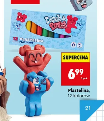 Plastelina Luczek & Pimpek Astra 12 kolorów promocja w Biedronka