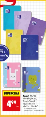 Zeszyt Oxford A5/32 Touch Trend promocja w Biedronka