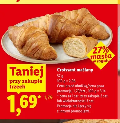 Croissant maślany promocja w Lidl