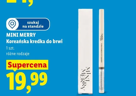 Koreańska kredka do brwi MINI MERRY promocja w Lidl