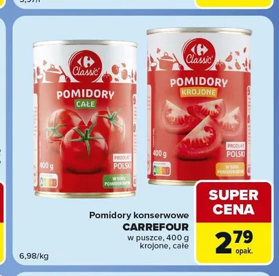 Pomidory konserwowe krojone Carrefour Classic promocja w Carrefour Express