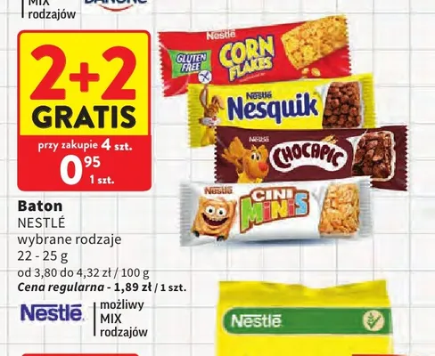 Baton zbożowy Nestlé Cini Minis promocja w Intermarche