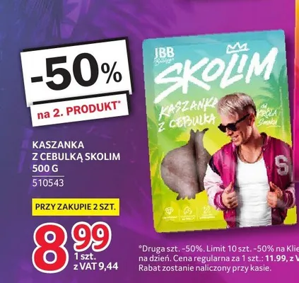 Kaszanka z cebulką JBB Bałdyga Skolim promocja w Selgros