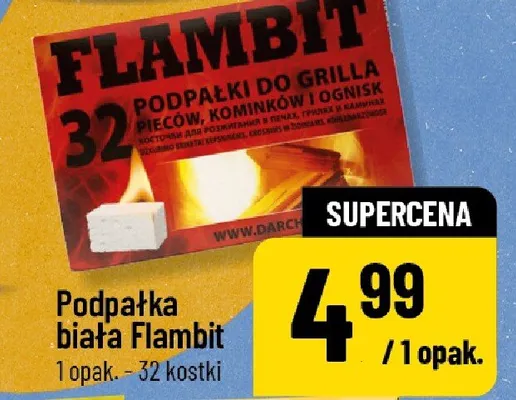 Podpałka biała Flambit promocja w POLOmarket