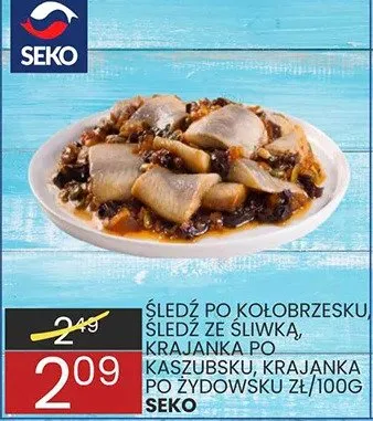 Śledź po kołobrzesku, śledź w śliwkach, krajanka po kaszubsku, krajanka po żydowsku promocja w Wafelek
