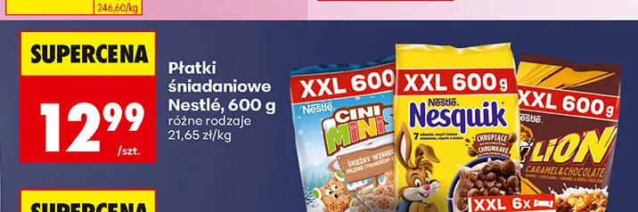 Płatki śniadaniowe Nestlé promocja w Biedronka