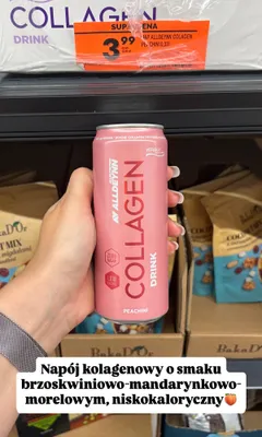 Napój kolagenowy Allnutrition Alldeynn Collagen Drink Peachini promocja w Biedronka