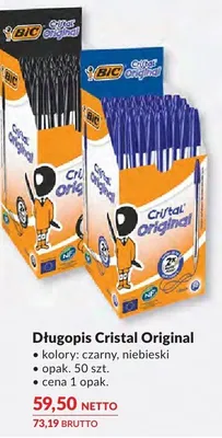 Długopis BIC Cristal Original czarny promocja w Makro