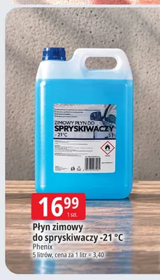 Płyn zimowy do spryskiwaczy -21°C Phenix promocja w Leclerc