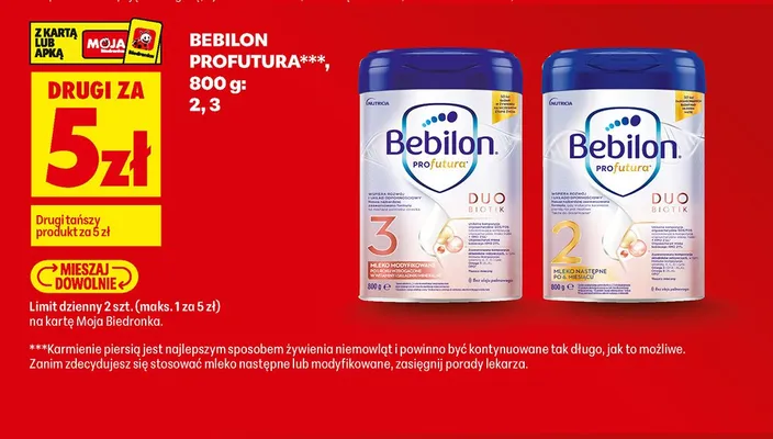 Mleko następne Bebilon Profutura Duo Biotik 2 promocja w Biedronka