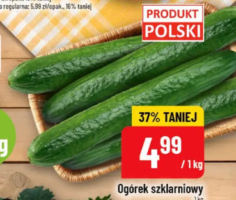 Ogórek szklarniowy promocja w POLOmarket