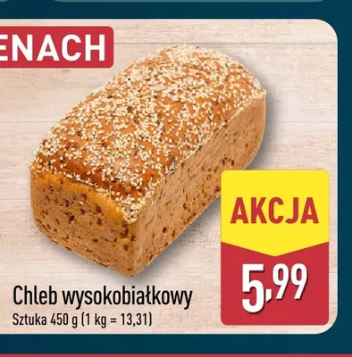 Chleb wysokobiałkowy promocja w Aldi
