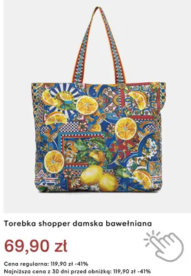 Torebka shopper damska bawełniana Medicine promocja w Medicine