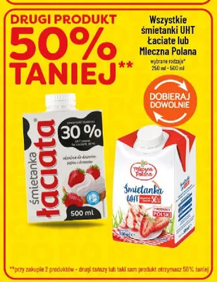 Śmietanka UHT 30% Mleczna Polana promocja w POLOmarket