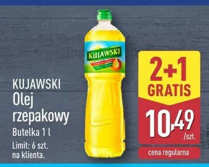 Olej rzepakowy Kujawski promocja w Aldi