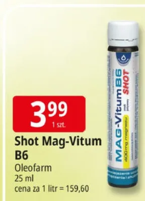 Shot Mag-Vitum B6 Oleofarm promocja w Leclerc