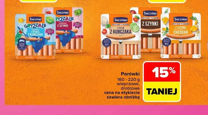 Parówki wieprzowe Tarczyński promocja w Carrefour
