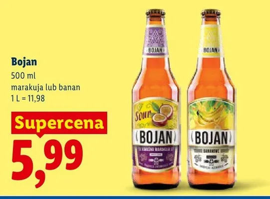 Piwo Bojan banan promocja w Lidl