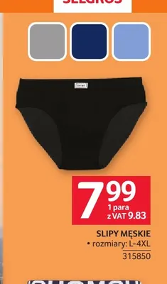 Slipy męskie promocja w Selgros