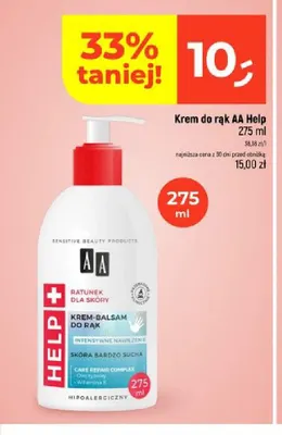 Krem do rąk AA Help promocja w Dealz