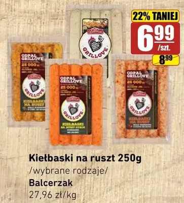 Kiełbaski na ruszt Balcerzak promocja w API Market