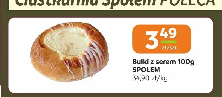 Bułki z serem Społem promocja w Społem Częstochowa