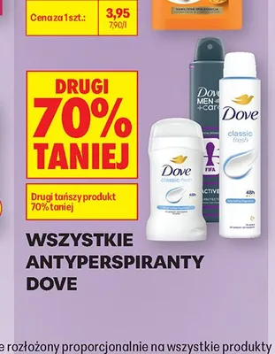 Antyperspirant w sprayu Dove Men+Care promocja w Biedronka