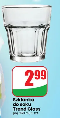 Szklanka do soku 230 ml Trend Glass promocja w Dino