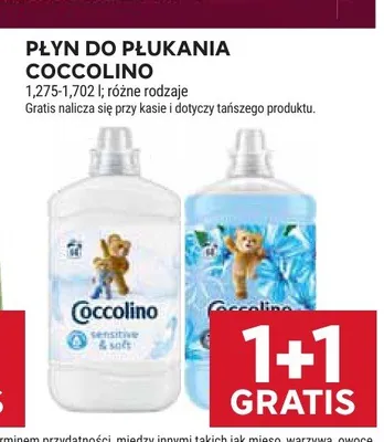 Płyn do płukania Coccolino Sensitive & Soft promocja w Stokrotka