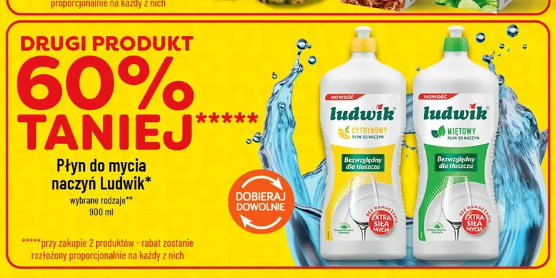Płyn do mycia naczyń Ludwik cytrynowy promocja w POLOmarket