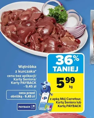 Wątróbka z kurczaka promocja w Carrefour