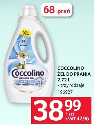 Żel do prania Coccolino 2.72L - trzy rodzaje promocja w Selgros