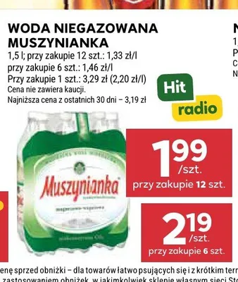 Woda niegazowana Muszynianka promocja w Stokrotka