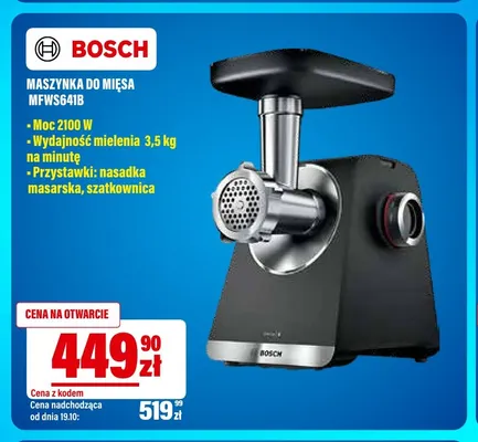 Maszynka do mięsa MFWS641B Bosch promocja w RTV EURO AGD