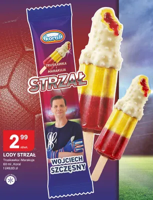 Lody Strzał Truskawka i Marakuja Koral promocja w Chorten