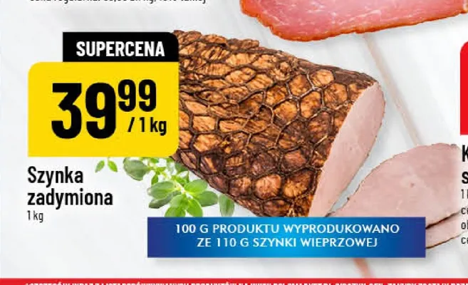 Szynka zadymiona Pekpol promocja w POLOmarket
