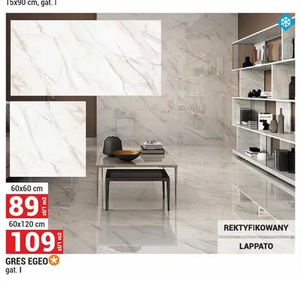 Gres Egeo 60x60 cm promocja w Merkury Market