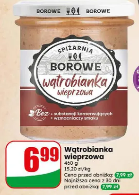 Wątrobianka wieprzowa Spiżarnia Borowe promocja w Dino