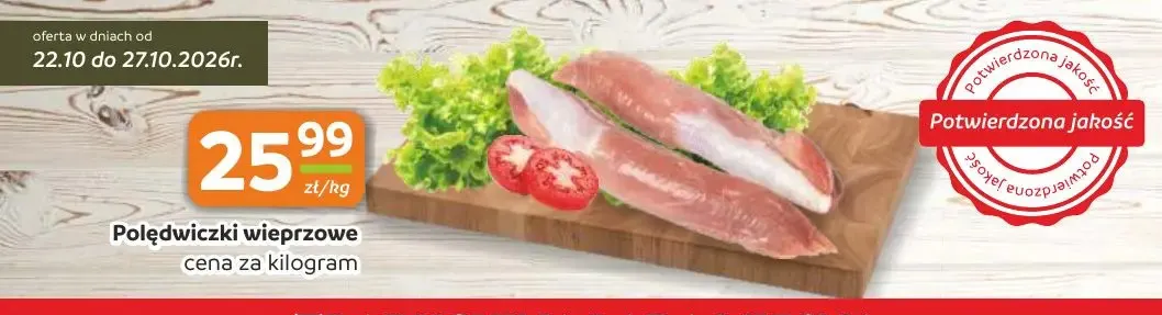 Polędwiczki wieprzowe promocja w Gama