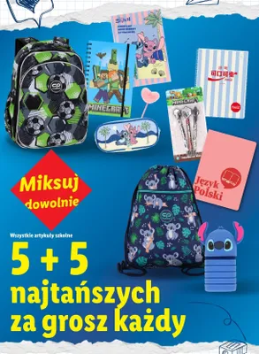 Długopisy żelowe Minecraft 3-pak promocja w Lidl