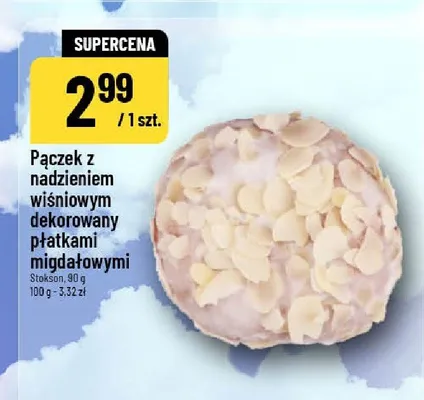 Pączek z nadzieniem wiśniowym  promocja w POLOmarket