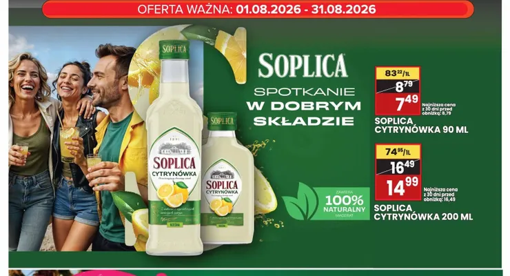 Likier Soplica Cytrynówka promocja w Wafelek